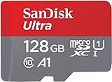 SanDisk Ultra 128 GB microSDXC UHS-I-Karte für Chromebook mit SD-Adapter (Für Smartphones und Tablets, A1, Class 10, U1, Full HD-Videos, bis zu 140 MB/s Lesegeschwindigkeit) 10 Jahre G