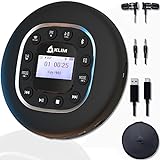 KLIM Journey Tragbarer CD-Player Walkman mit langlebigem Akku + Mit Kopfhörern + Radio FM + FM-Transmitter, Bluetooth + Ideal für Autos (Generalüberholt)