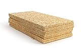 OSB3 Grobspanplatte Verlegeplatte für tragende Zwecke im Feuchtebereich, im Rohbau, im Innenausbau als Wandverkleidung oder Deckenbeplankung (22mm, 125 x 80 cm) stumpfe Kanten (ohne Nut/Feder)