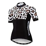 Hotlion Sommer Atmungsaktiv Radfahren Jersey Frauen Mountainbike Jersey Schnell Trocken Fahrrad Shirt Kurzarm Radfahren Kleidung, Cf2241, S