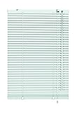 GARDINIA Alu-Jalousie, Sichtschutz, Lichtschutz, Blendschutz, Wand- und Deckenmontage, Aluminium-Jalousie, Weiß, 100 x 140 cm (BxH)