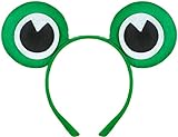 Balinco Frosch Haarreif | Haarreifen | Froschaugen | Crazy Frog Headband als Accessoire für das das perfekte Kostüm als Frosch für Erw