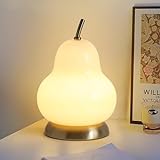 RXPVUXE Niedliche Birnen-LED-Lampe – Nachtlicht-Schreibtischlampe – Neuartige Nachttischlampe – Ambientelicht mit Touch-Schalter, 3000 K/4000 K/6000 K verstellbar, Kinder und Sp