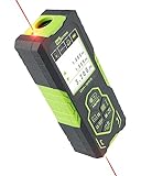 Inkerma DM-393 (120m) Bilaterales Laser Entfernungsmesser, Wiederaufladbares Entfernungsmesser mit hintergrundbeleuchtetem Farb-LCD-Display, Winkelsensor, Pythagoras-Modus, Fläche und V