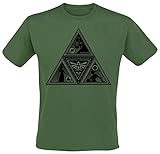 Legend of Zelda Herren T Shirt, 100%, dunkelgrün, XXL