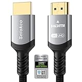 10K 8K 4K HDMI 2.1 Kabel 2M, Zertifiziert 48Gbps Ultra High Speed Geflochtenes , Unterstützt Dynamic HDR, eARC, Dolby Atmos, 8K@@60Hz, 4K@@120Hz, HDCP 2.2 2.3, Kompatibel mit TV Monitor M
