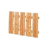 Mega Holz Schwartenbrett Zaunbrett Lärche rustikal & unbesäumt 10er Set (125 cm)