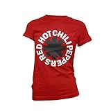 Red Hot Chili Peppers Classic Logo Frauen T-Shirt rot XL 100% Baumwolle Band-Merch, B