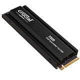 Crucial T500 SSD 1TB PCIe Gen4 NVMe M.2 Interne SSD mit Kühlkörper PS5, bis 7300MB/s, kompatibel mit PlayStation 5, Laptop und Desktop, Microsoft DirectStorage - CT1000T500SSD5