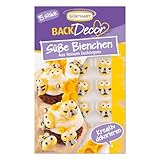 Günthart BackDecor 15 süße Bienchen aus feinem Zuckerguss als essbare Zucker Biene geeignet für Dekoration auf Torten, Kuchen und CupCakes, (1er Pack 20 gr)