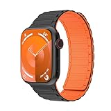 RYLIXAR Magnetic Band Compatible with Apple Watch Strap 49 mm 45 mm 44 mm 42 mm 41 mm 40 mm 38mm,Loop Replacement Bands for iWatch Series Ultra 9 8 7 6 5 4 3 2 1