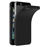 Verco Kompatibel mit iPhone SE Hülle (1. Gen.) und iPhone 5/5s Hülle, Matte Rückschale Schutzhülle für iPhone 5/5S/SE Case Silikon Handyhülle - Schw