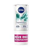 NIVEA MagnesiumDry Pure Aqua Deo Roll-On (50ml), Deodorant mit Magnesium für natürlich wirksamen Schweiß-Schutz, Deo mit 0% Aluminium (ACH) und Alkohol*