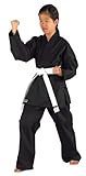 KWON Kinder Kampfsportanzug Karatea Shadow, schwarz, 130 cm, 551101130
