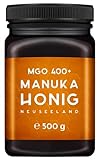 MELPURA Manuka Honig MGO 400+ 500g aus Neuseeland mit zertifiziertem, natürlichem Methylglyoxal-Gehalt – Laborgeprüft, verifizierte Herkunft, fairer Handel direkt vom Erzeug