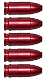 Flachberg Pufferpatronen 9mm Luger Aluminium Rot (5 Stück) Pufferpatrone 9 mm 9x19
