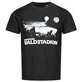 Waldstadion Flutlicht T-Shirt, Unisex schwarz Größe S-5XL (DE/NL/SE/PL, Alphanumerisch, L, Regular, Regular)