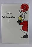 Sheepworld - 55200 - Klappkarte, mit Umschlag, Weihnachten, Schaf, Frohe Weihnachten! Und viel Schwein im neuen Jahr!