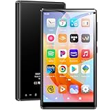 SWOFY MP3 Player mit Bluetooth und WLAN, 164GB HI-FI 4.7-Zoll Touchscreen, Android 13.0 MP3 MP4-Player mit Spotify, Amazon Music, FM Radio, E-Book, Browser für Kinder(Schwarz)