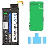High-Capacity Ersatzakku kompatibel mit Samsung Galaxy S6 Edge SM-G925F / EB-BG925ABE | Original GLK-Technologies Battery | accu | 2800 mAh Akku | inkl. 2X Klebeb