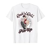 Rockabilly Girl Vintage Retro Rock n Roll Tattoo Pin Up T-S