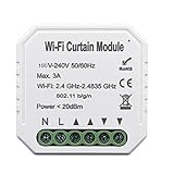 Rolladenschalter,Rolladenschalter Smart WIFI Intelligent Curtain Switch-Modul WIFI Smart Rollläden Zeitgeberschalter Drahtlose Fernbedienung für R