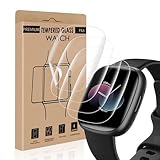 Cable Leader 4 Stück Schutzfolie für Panzerglas für Fitbit Versa 4, Weiches TPU-Material Anti-Kratz Schutzglas, Frei von Staub, Blasenfrei, Sensitive Touch, HD Klare Fitbit Versa 4 Display