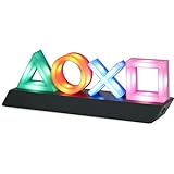 Paladone Playstation Icons Light mit 3 Lichtmodi - Musikreaktive Spielraumbeleuchtung, 31 x 7 x 11
