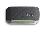 Poly - Sync 20 Bluetooth-/USB-C Konferenzlautsprecher - tragbare Freisprecheinrichtung - Geräusch- und Echounterdrückung - Verbindung mit Mobiltelefonen oder Computern - Teams (zertifiziert), Z