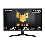 ASUS TUF Gaming VG249QM1A - 24 Zoll Full HD Monitor - 270 Hz, 1ms GtG, G-Sync kompatibel FreeSync Premium - Fast-IPS Panel, 16:9, 1920x1080, DisplayPort, HDMI, schw