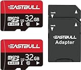 EASTBULL Micro SD Speicherkarten 32GB, microSDHC-Speicherkarte + SD-Adapter, Smartphones, Desktop-Computer und Drohnen, A1 U1 C10 V10, F