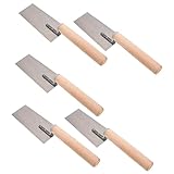 DOITOOL 5 Stück Gips-Zement-Kelle Metallspachtel Metallspachtel Betonkelle Verputzwerkzeug Ziegelkelle Beton Flach Pool-Werkzeug Für Heimwerker Bau Spachtel Maurerarb