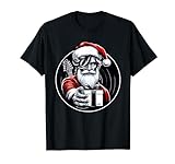Rock'n Roll Santa Claus Modern Cool Holiday Christmas T-S