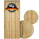 Portango Falttür Eiche hell aus PVC Kunststoff für Innen & Außen Komplettset I faltbare Schiebetür kratzfest und pflegeleicht mit Holz Motiv I anpassbare Breite der Falttüren I Modell PT-4 Tw