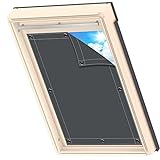 Dachfenster Sonnenschutz Anti UV, Wärmedämmung, Dachfenster Rollo mit Saugnapf Dachfensterrollo für Velux Oberlichter 96x163