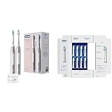 Oral-B Pulsonic Slim Luxe 4900 Elektrische Schallzahnbürste/Electric Toothbrush & Pulsonic Clean Aufsteckbürsten für Schallzahnbürsten, 8 Stück