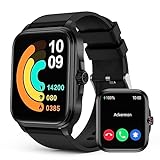 Smartwatch, Nicht-invasives Blutzuckermessgerät, 1,91 Zoll HD Smartwatch für Damen Herren, Fitnessuhr mit Herzfrequenz/Temperaturüberwachung, Wasserdichte IP67 Smart watch, Kompatibel mit Android iOS