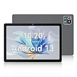 HotLight Tablet 10 Zoll, Android 13 Tablet with 6GB RAM+64GB ROM+128GB SD Erweiterung, Quad Core Prozessor, 5000 mAh, 1280 x 800 IPS HD, Tablet PC mit Dual Kamera-G