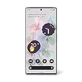 Google Pixel 6 Pro – Android 5G-Smartphone ohne SIM-Lock mit 50-Megapixel-Kamera und Weitwinkelobjektiv – [128 GB] – Cloudy W
