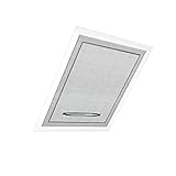jarolift Fliegengitter für Dachfenster ohne Bohren Insektenschutz Mückenschutz, mit Reißverschluss, Kürzbar, 130 x 150 cm (B x H), Schwarz - 2er Pack