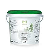 NaturaForte Zeolith Pulver 1 kg - Klinoptilolith 92%, Vulkanerde extra fein gemahlen in Premium Qualität, ohne Zusätze, Reines & naturbelassenes Vulkang