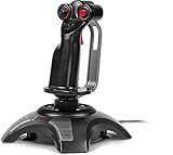 Speedlink PHANTOM HAWK Flight Stick - Joystick für PC/ Computer, Controller für Simulator-Spiele, USB, schw