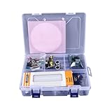 Fun-Kit für Elektronische Komponenten, Verbessertes Elektronisches Starter-Kit mit Breadboard-Überbrückungskabel-Kit, PCB-Löt-Kit, LEDs, Temperatur- und Luftfeuchtigk