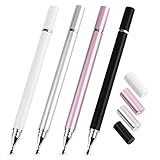 4 Stück Eingabestift Disc Touch Pen, Tablet Stift and Ballpoint Pen 2 in 1, Universal Eingabestift für alle Tablets/Smartphone, Kompatibel mit Samsung/iPad/Android/IOS