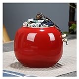 HEXEH Teedosen Europäischer Mini-Keramik-Tee-Caddy-Tee-Set Moderne Multifunktions-luftdichte Topfkaffee-Container Jar Home-Dekoration Tee-Aufbewahrungsbehälter (Size : F)