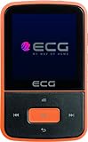 ECG PMP 30 8GB Black&Orange MP3/MP4-Player – Speicher 8 GB; 30 Vorwahlen für FM-Sender; MP3 von der Micro SD-Karte; Diktiergerät; Sportclip; Tastensperre; USB 2.0; In-Ear-Kopfhö