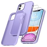 Niphabe Hard Hülle Kompatibel mit iPhone 11 mit 2 Stück Panzerfolie, Nie Vergilbung Hard PC Case Kratzresistente Rückseite Stoßfest Schutzhülle TPU Bumper für iPhone 11 Hülle 6,1''-H