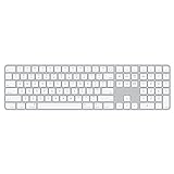 Apple Magic Keyboard mit Touch ID und Ziffernblock: Bluetooth, wiederaufladbar. Kompatibel mit Mac Computern Chip; Englisch (USA), Weiße T