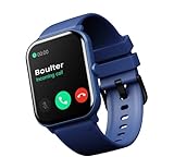 Boult Drift Health & Fitness Bluetooth Calling Smartwatch mit 1,7 Zoll HD Display, 10 Tage Akkulaufzeit, 140+ Zifferblätter, 50+ Sportmodi, IP68 Wasserdicht & 475 Nits Helligkeit (Blau)