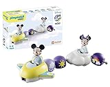 PLAYMOBIL 1.2.3 & Disney 71320 Mickys & Minnies Wolkenflug, Micky Maus, Lernspielzeug für Kleinkinder, Spielzeug für Kinder ab 12 M